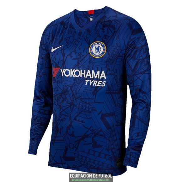 Camiseta Manga Larga Chelsea Primera Equipacion 2019-2020