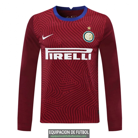 Camiseta Manga Larga Inter Milan Portero Red 2020/2021