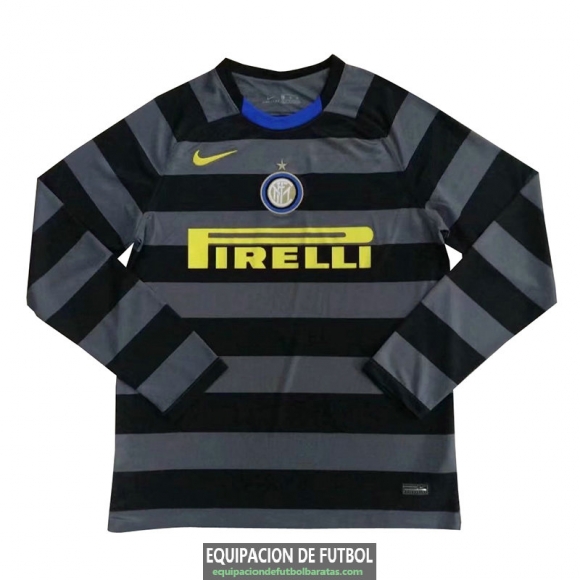 Camiseta Manga Larga Inter Milan Tercera Equipacion 2020/2021