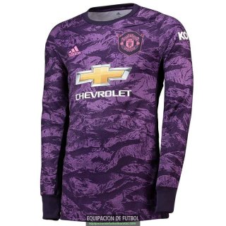 Camiseta Manga Larga Manchester United Primera Equipacion Portero 2019-2020