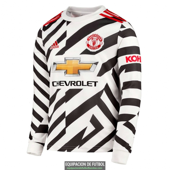 Camiseta Manga Larga Manchester United Tercera Equipacion 2020-2021