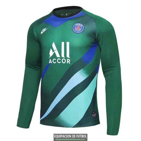 Camiseta Manga Larga PSG Green Portero 2019-2020