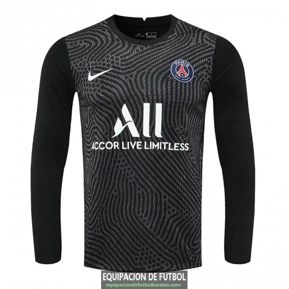 Camiseta Manga Larga PSG Portero Black 2020/2021