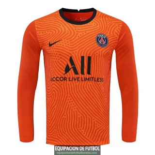 Camiseta Manga Larga PSG Portero Orange 2020/2021