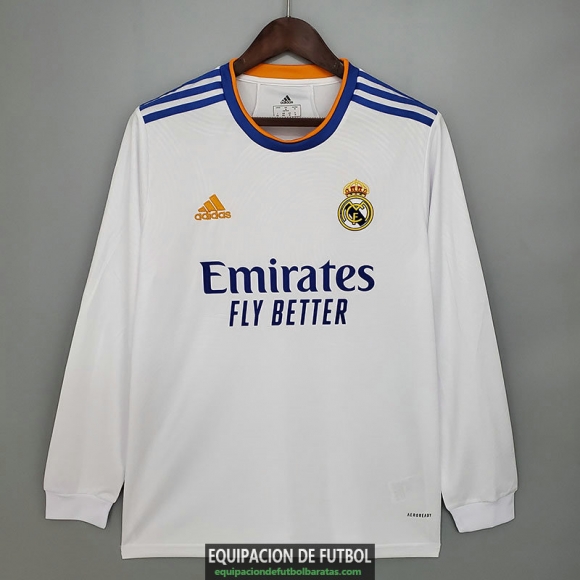 Camiseta Manga Larga Real Madrid Primera Equipacion 2021/2022