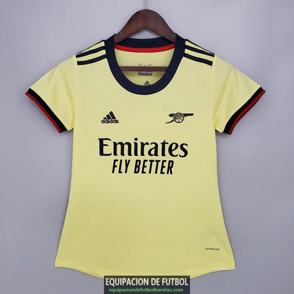 Camiseta Mujer Arsenal Segunda Equipacion 2021/2022