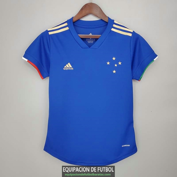 Camiseta Mujer Cruzeiro Primera Equipacion 2021/2022