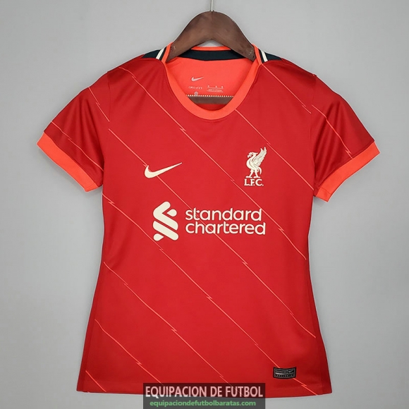 Camiseta Mujer Liverpool Primera Equipacion 2021/2022