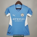 Camiseta Mujer Manchester City Primera Equipacion 2021/2022