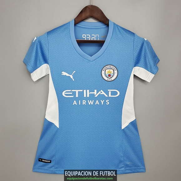 Camiseta Mujer Manchester City Primera Equipacion 2021/2022