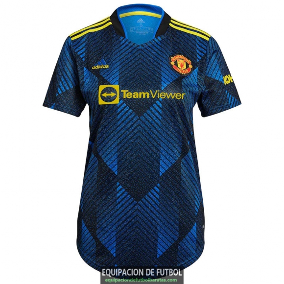 Camiseta Mujer Manchester United Tercera Equipacion 2021/2022