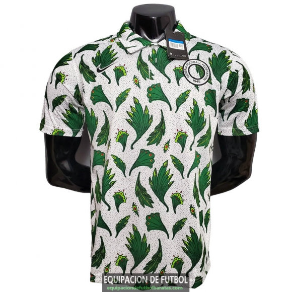 Camiseta Nigeria Polo White Green 2020/2021