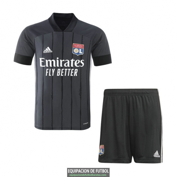 Camiseta Olympique Lyonnais Ninos Segunda Equipacion 2020-2021