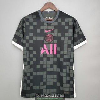 Camiseta PSG Black Grey Pink 2021/2022