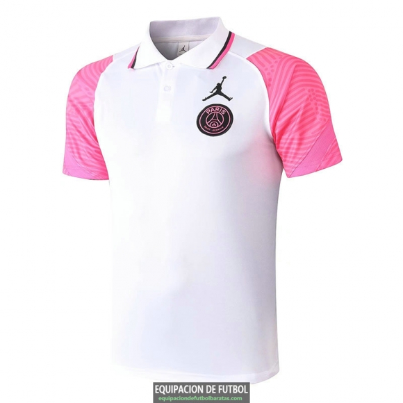 Camiseta PSG Polo White Pink 2020-2021