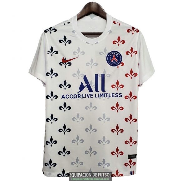 Camiseta PSG Training Blue White Red 2020-2021