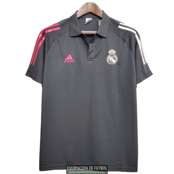 Camiseta Real Madrid Polo Black 2020-2021