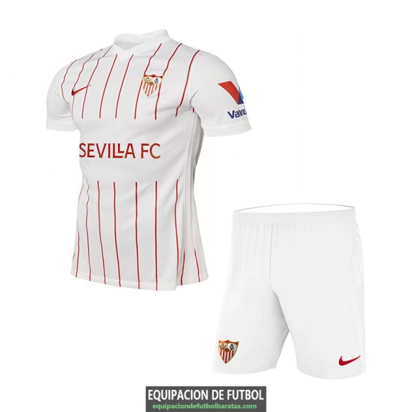 Camiseta Sevilla Ninos Primera Equipacion 2021/2022