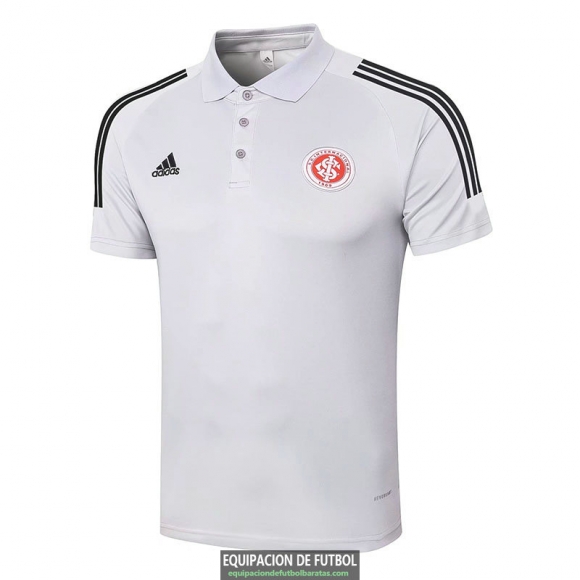 Camiseta Sport Club Internacional Polo Light Grey 2020-2021