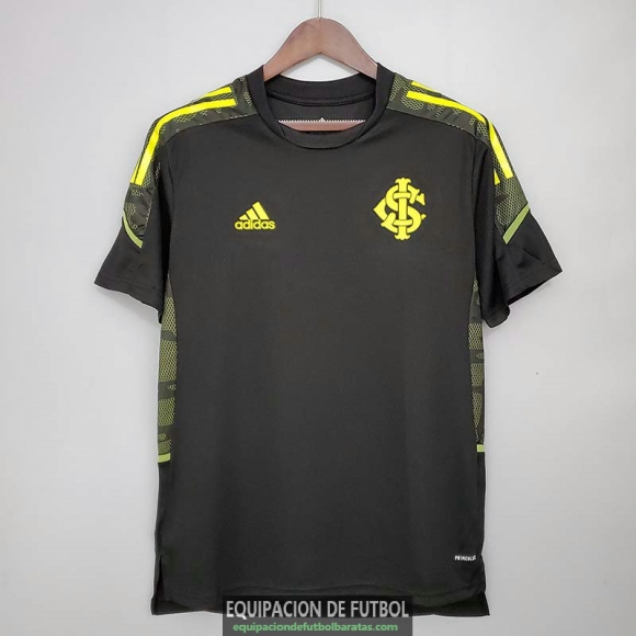 Camiseta Sport Club Internacional Training Black Yellow 2021/2022