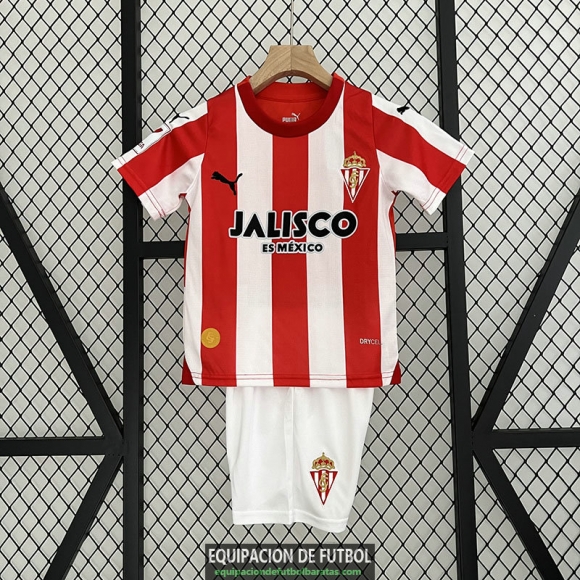 Camiseta Sporting Gijon Ninos Primera Equipacion 2023/2024