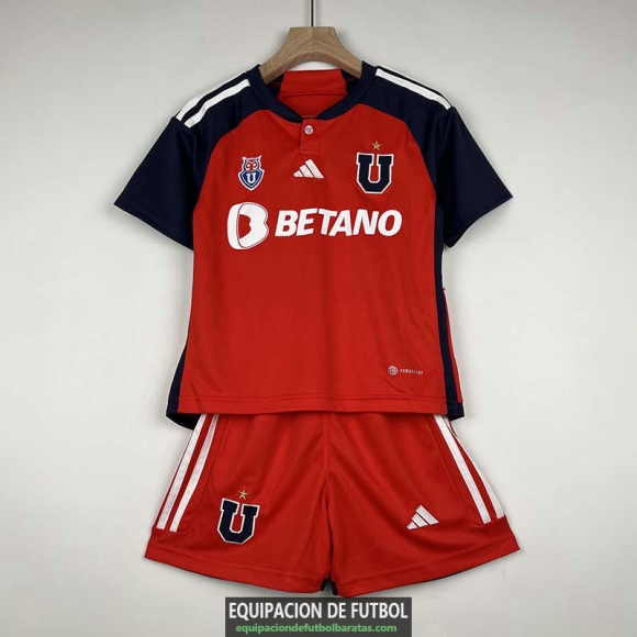 Camiseta Universidad De Chile Ninos Segunda Equipacion 2023/2024