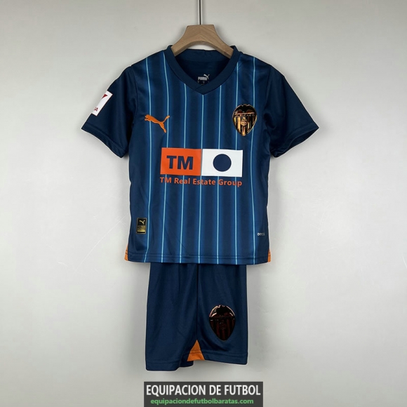 Camiseta Valencia Ninos Segunda Equipacion 2023/2024