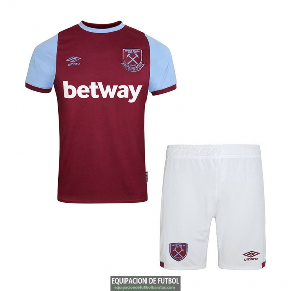 Camiseta West Ham United Ninos Primera Equipacion 2020-2021