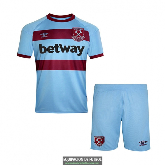 Camiseta West Ham United Ninos Segunda Equipacion 2020-2021