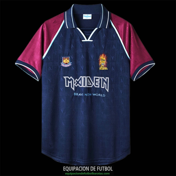 Camiseta West Ham United x Iron Maiden Retro Blue 1999/2001