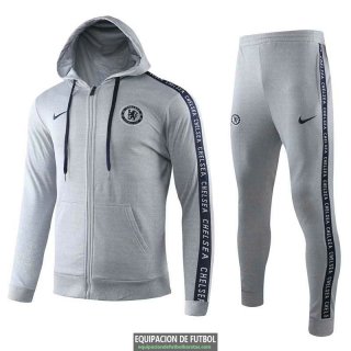 Chelsea Chaqueta Capucha Grey + Pantalon 2019-2020