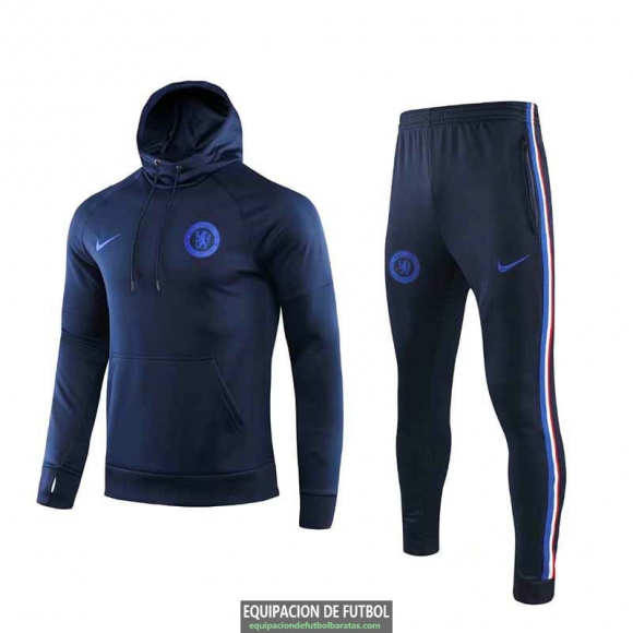 Chelsea Sudadera Capucha Blue + Pantalon 2019-2020