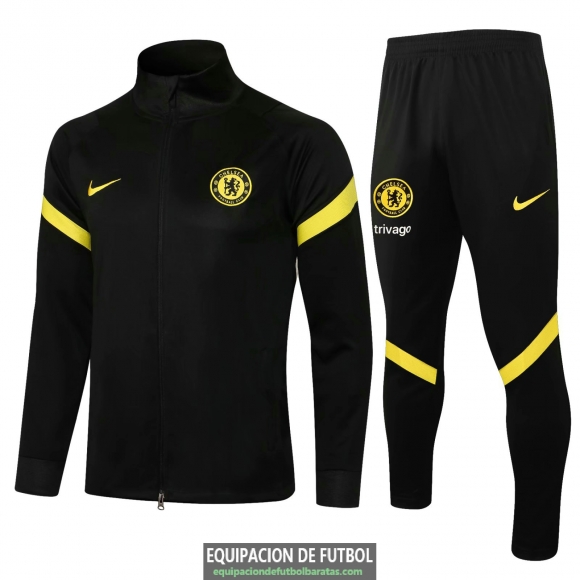 Chelsea Sudadera De Entrenamiento Black II + Pantalon Black II 2021/2022