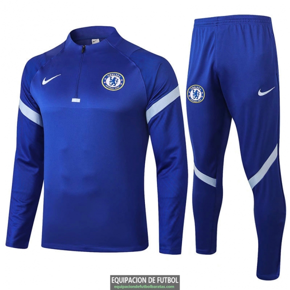 Chelsea Sudadera De Entrenamiento Blue + Pantalon 2020-2021