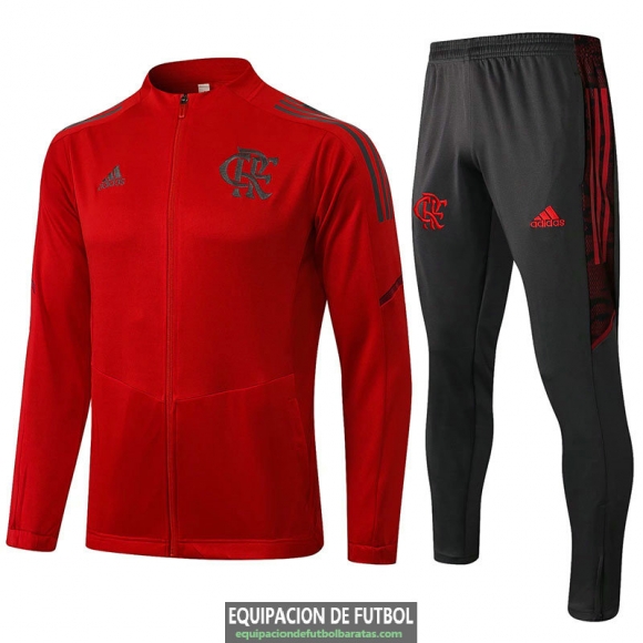 Flamengo Chaqueta Red + Pantalon Black 2021/2022