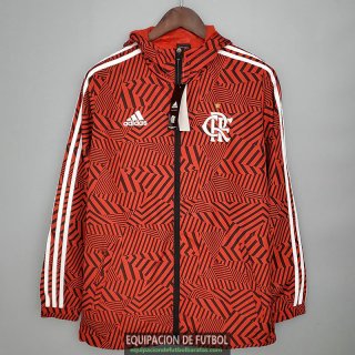 Flamengo Chaqueta Rompevientos Red Black White 2021/2022