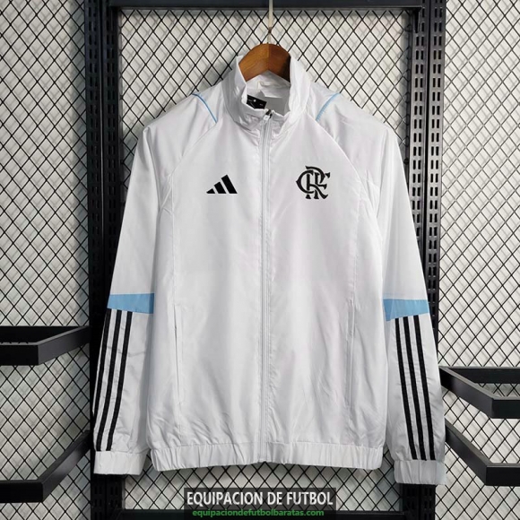 Flamengo Chaqueta Rompevientos White II 2023/2024