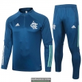 Flamengo Sudadera De Entrenamiento Blue + Pantalon 2020-2021