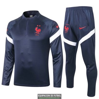 Francia Sudadera De Entrenamiento Navy + Pantalon 2020-2021