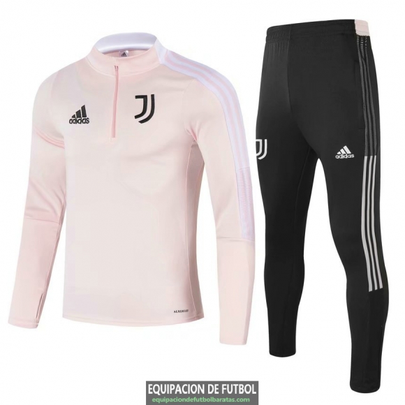 Juventus Sudadera De Entrenamiento Pink + Pantalon Black 2021/2022