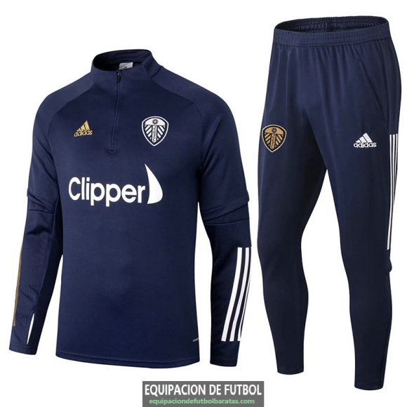 Leeds United Sudadera De Entrenamiento Navy + Pantalon 2020/2021