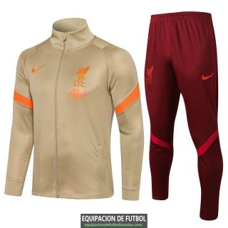 Liverpool Chaqueta Gold + Pantalon Red 2021/2022