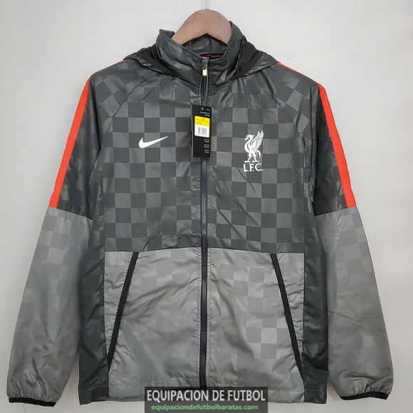 Liverpool Chaqueta Rompevientos Black Plaid 2021/2022