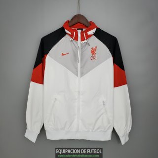 Liverpool Chaqueta Rompevientos Black White Red 2021/2022