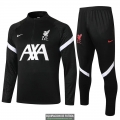 Liverpool Sudadera De Entrenamiento Black + Pantalon 2020-2021