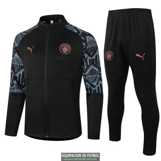 Manchester City Chaqueta Black + Pantalon 2020-2021