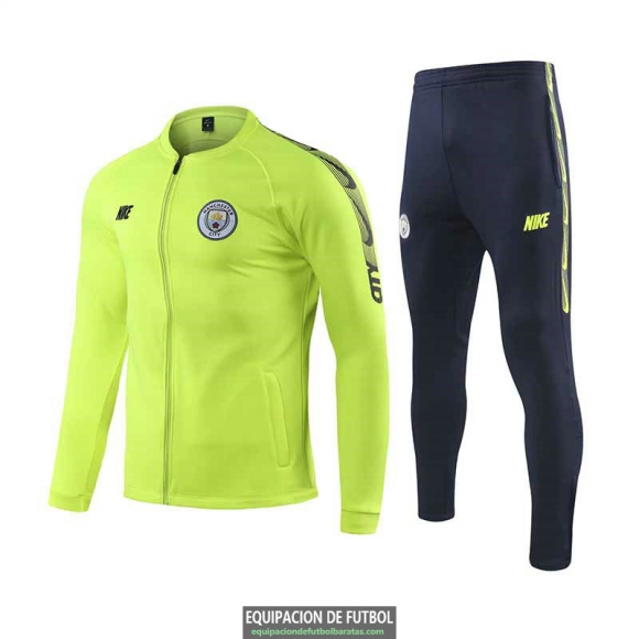 Manchester City Chaqueta Green + Pantalon 2019-2020