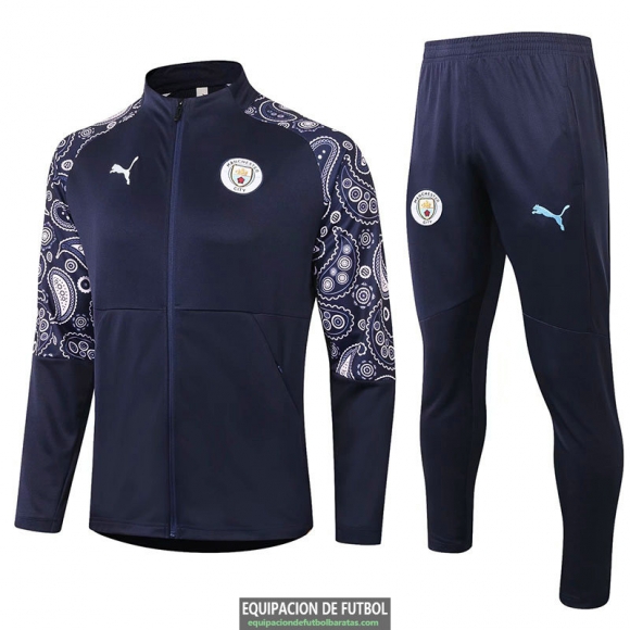 Manchester City Chaqueta Navy + Pantalon 2020-2021