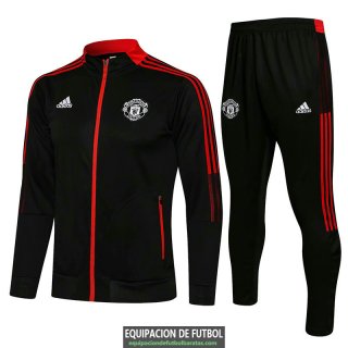 Manchester United Chaqueta Black III + Pantalon Black 2021/2022