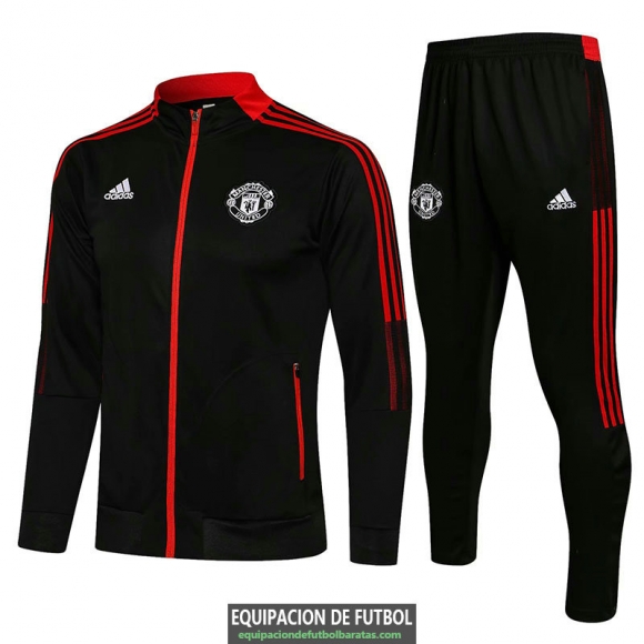 Manchester United Chaqueta Black III + Pantalon Black 2021/2022